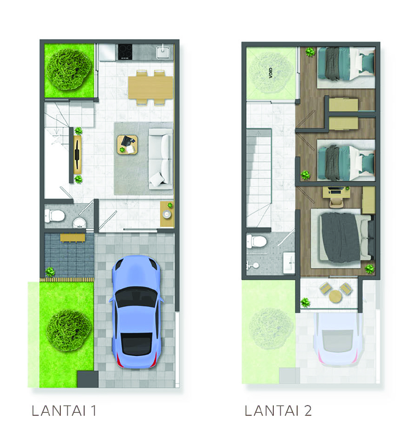 Denah lantai 1