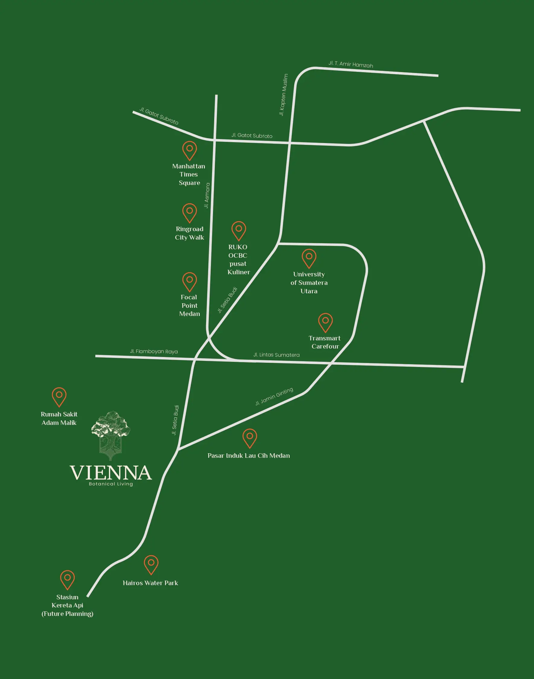 Peta lokasi Vienna Botanical Living
